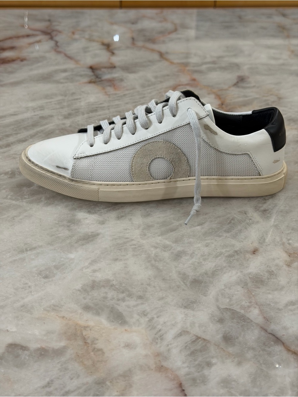 Oliver Cabell Low 1 Sneakers White Leather Mesh Size 37 Made in Italy